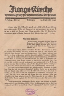 Junge Kirche, 1940/ Heft 18