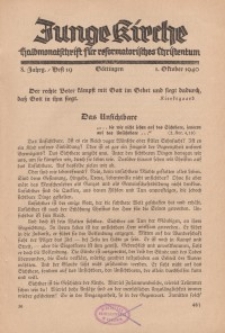 Junge Kirche, 1940/ Heft 19