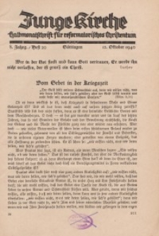 Junge Kirche, 1940/ Heft 20