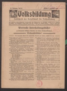 Volksbildung : Zeitschrift der Gesellschaft für Volksbildung, Jg. 46. 1916, H. 24
