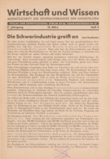 Wirtschaft und Wissen, 1931, H. 3