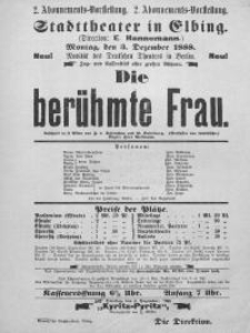 Die berühmte Frau - Franz Schönthan, Gustav Kadelburg