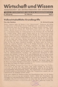 Wirtschaft und Wissen, 1932, H. 2