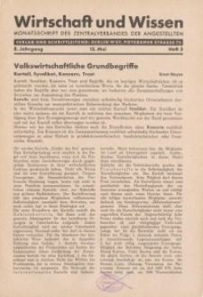 Wirtschaft und Wissen, 1932, H. 5