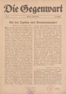 Die Gegenwart: Wochenschrift für Literatur, Kunst, Leben, 49. Jahrgang, 1920, H. 1/2