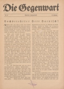 Die Gegenwart: Wochenschrift für Literatur, Kunst, Leben, 49. Jahrgang, 1920, H. 3/4