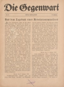 Die Gegenwart: Wochenschrift für Literatur, Kunst, Leben, 49. Jahrgang, 1920, H. 5/6