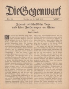 Die Gegenwart: Wochenschrift für Literatur, Kunst, Leben, 44. Jahrgang, 1915, H. 16