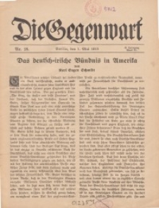 Die Gegenwart: Wochenschrift für Literatur, Kunst, Leben, 44. Jahrgang, 1915, H. 18