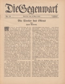 Die Gegenwart: Wochenschrift für Literatur, Kunst, Leben, 44. Jahrgang, 1915, H. 19