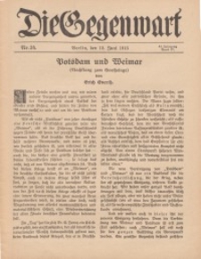 Die Gegenwart: Wochenschrift für Literatur, Kunst, Leben, 44. Jahrgang, 1915, H. 24