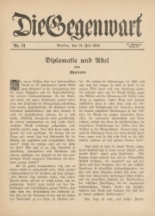 Die Gegenwart: Wochenschrift für Literatur, Kunst, Leben, 44. Jahrgang, 1915, H. 31