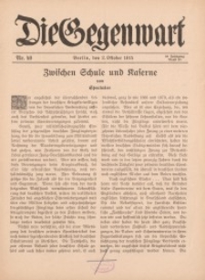 Die Gegenwart: Wochenschrift für Literatur, Kunst, Leben, 44. Jahrgang, 1915, H. 40