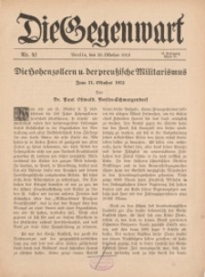 Die Gegenwart: Wochenschrift für Literatur, Kunst, Leben, 44. Jahrgang, 1915, H. 42