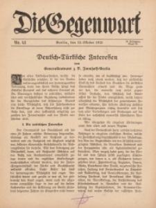 Die Gegenwart: Wochenschrift für Literatur, Kunst, Leben, 44. Jahrgang, 1915, H. 43