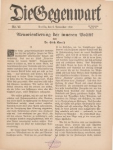 Die Gegenwart: Wochenschrift für Literatur, Kunst, Leben, 44. Jahrgang, 1915, H. 45