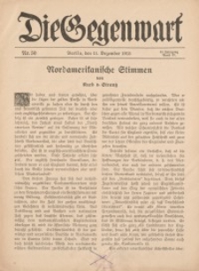 Die Gegenwart: Wochenschrift für Literatur, Kunst, Leben, 44. Jahrgang, 1915, H. 50