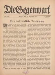 Die Gegenwart: Wochenschrift für Literatur, Kunst, Leben, 44. Jahrgang, 1915, H. 52