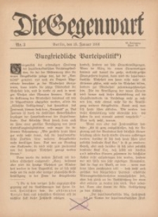 Die Gegenwart: Wochenschrift für Literatur, Kunst, Leben, 45. Jahrgang, 1916, H. 3