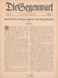 Die Gegenwart: Wochenschrift für Literatur, Kunst, Leben, 45. Jahrgang, 1916, H. 10