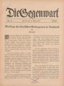 Die Gegenwart: Wochenschrift für Literatur, Kunst, Leben, 45. Jahrgang, 1916, H. 12
