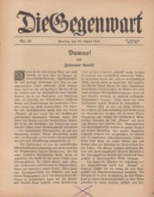 Die Gegenwart: Wochenschrift für Literatur, Kunst, Leben, 45. Jahrgang, 1916, H. 18
