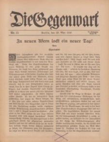 Die Gegenwart: Wochenschrift für Literatur, Kunst, Leben, 45. Jahrgang, 1916, H. 21