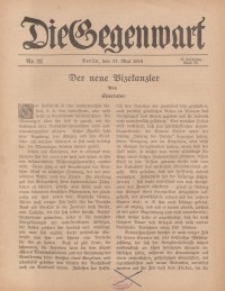 Die Gegenwart: Wochenschrift für Literatur, Kunst, Leben, 45. Jahrgang, 1916, H. 22