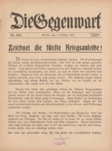Die Gegenwart: Wochenschrift für Literatur, Kunst, Leben, 45. Jahrgang, 1916, H. 40/41