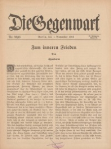 Die Gegenwart: Wochenschrift für Literatur, Kunst, Leben, 45. Jahrgang, 1916, H. 44/45