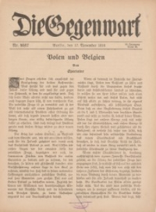 Die Gegenwart: Wochenschrift für Literatur, Kunst, Leben, 45. Jahrgang, 1916, H. 46/47