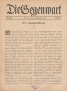 Die Gegenwart: Wochenschrift für Literatur, Kunst, Leben, 45. Jahrgang, 1916, H. 52