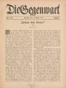 Die Gegenwart: Wochenschrift für Literatur, Kunst, Leben, 46. Jahrgang, 1917, H. 9/10