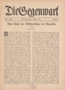 Die Gegenwart: Wochenschrift für Literatur, Kunst, Leben, 46. Jahrgang, 1917, H. 15/16