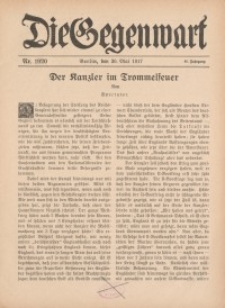 Die Gegenwart: Wochenschrift für Literatur, Kunst, Leben, 46. Jahrgang, 1917, H. 19/20