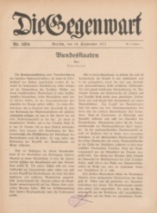 Die Gegenwart: Wochenschrift für Literatur, Kunst, Leben, 46. Jahrgang, 1917, H. 33/34