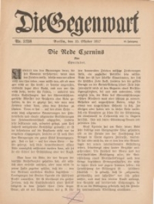 Die Gegenwart: Wochenschrift für Literatur, Kunst, Leben, 46. Jahrgang, 1917, H. 37/38