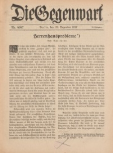 Die Gegenwart: Wochenschrift für Literatur, Kunst, Leben, 46. Jahrgang, 1917, H. 46/47