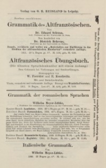 Verlag von O. R. Reisland in Leipzig [ulotka]