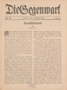 Die Gegenwart: Wochenschrift für Literatur, Kunst, Leben, 47. Jahrgang, 1918, H. 3/4