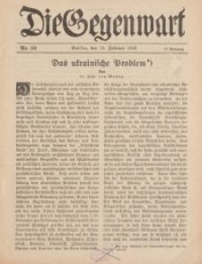 Die Gegenwart: Wochenschrift für Literatur, Kunst, Leben, 47. Jahrgang, 1918, H. 5/6