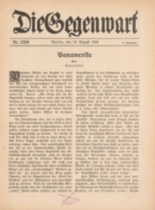 Die Gegenwart: Wochenschrift für Literatur, Kunst, Leben, 47. Jahrgang, 1918, H. 27/28