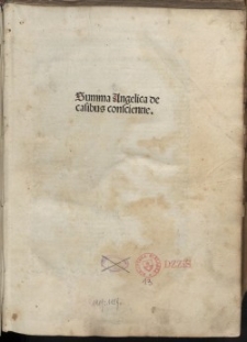Summa Angelica de casibus conscientie