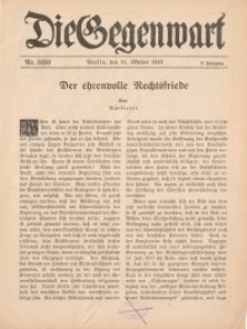 Die Gegenwart: Wochenschrift für Literatur, Kunst, Leben, 47. Jahrgang, 1918, H. 35/36