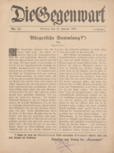 Die Gegenwart: Wochenschrift für Literatur, Kunst, Leben, 48. Jahrgang, 1919, H. 1/2