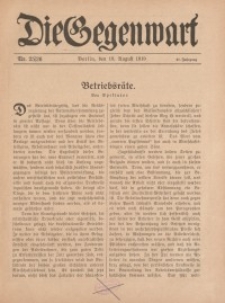 Die Gegenwart: Wochenschrift für Literatur, Kunst, Leben, 48. Jahrgang, 1919, H. 13/14