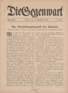 Die Gegenwart: Wochenschrift für Literatur, Kunst, Leben, 48. Jahrgang, 1919, H. 15/16