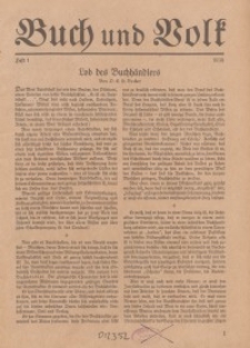 Buch und Volk, 1938, H. 1.