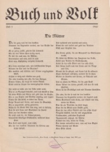 Buch und Volk, 1940, H. 3.