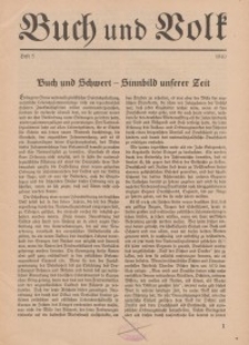 Buch und Volk, 1940, H. 5.